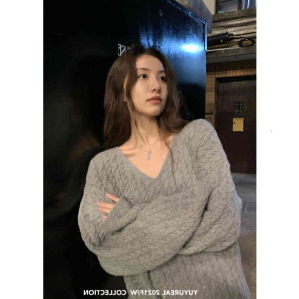 women's sweaters 21fw loose and lazy v collar, soft fried dough twist, knitted twist sweater, women's fashion, simple dress. 7tsj, White;black
women's sweaters 21fw loose and lazy v collar, soft fried dough twist, knitted twist sweater, women's fashion, simple dress. 7tsj, White;black