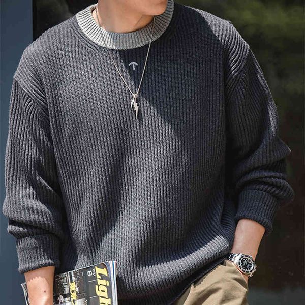 men's sweaters madden work clothes dark grey sweater nigel same splicing crew neck bottomed men's gv2t, White;black
men's sweaters madden work clothes dark grey sweater nigel same splicing crew neck bottomed men's gv2t, White;black