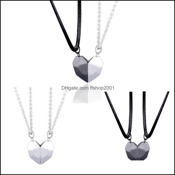 pendant necklaces 2pcs magnetic couple lovers heart distance faceted charm necklace women valentines day friendship gift d ffshop2001 dhx7s, Silver
pendant necklaces 2pcs magnetic couple lovers heart distance faceted charm necklace women valentines day friendship gift d ffshop2001 dhx7s, Silver