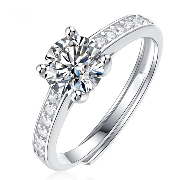 sparkling real moissanite wedding rings for women 100% 925 sterling silver engagement party bridal fine jewelry wholesale, Slivery;golden
sparkling real moissanite wedding rings for women 100% 925 sterling silver engagement party bridal fine jewelry wholesale, Slivery;golden