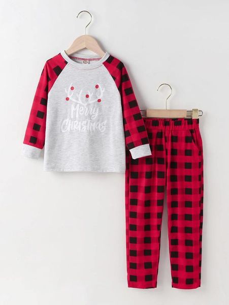 toddler boys christmas and slogan graphic raglan sleeve pj set she01, Blue;red
toddler boys christmas and slogan graphic raglan sleeve pj set she01, Blue;red
