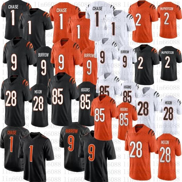 men football 1 ja 'marr chase 9 joe burrow 2 evan mcpherson 5 tee higgins 28 mixon stitched jersey, Black
men football 1 ja 'marr chase 9 joe burrow 2 evan mcpherson 5 tee higgins 28 mixon stitched jersey, Black