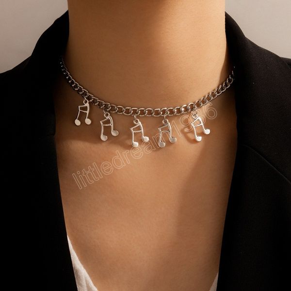 hip-hop fashion necklaces pendants single-layer geometric clavicle chains necklace for women, Silver
hip-hop fashion necklaces pendants single-layer geometric clavicle chains necklace for women, Silver