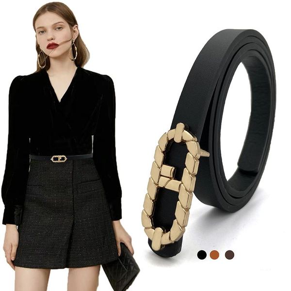 belts fashion all-match women's belt pu leather simple alloy buckle designer ladies thin waistband for dress jeansbelts beltsbelts, Black;brown
belts fashion all-match women's belt pu leather simple alloy buckle designer ladies thin waistband for dress jeansbelts beltsbelts, Black;brown