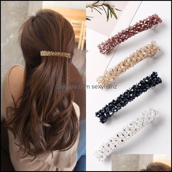 hair clips barrettes jewelry sweet color crystal spring pins handmade beads for women girl fashion simple accessories headwear drop delive, Golden;silver
hair clips barrettes jewelry sweet color crystal spring pins handmade beads for women girl fashion simple accessories headwear drop delive, Golden;silver
