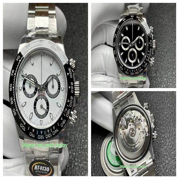 bt better factory extra-thin watches 40mm x 12.2mm 116500 panda 904l steel ceramic chronograph cal.4130 movement mechanical automa307m, Slivery;brown
bt better factory extra-thin watches 40mm x 12.2mm 116500 panda 904l steel ceramic chronograph cal.4130 movement mechanical automa307m, Slivery;brown