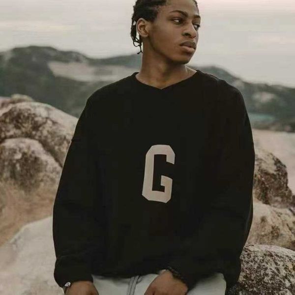 fear sweatshirt men's designer hoodie season 7 main line tide high street loose large must-have letter of crew neck pullover couple, Black
fear sweatshirt men's designer hoodie season 7 main line tide high street loose large must-have letter of crew neck pullover couple, Black