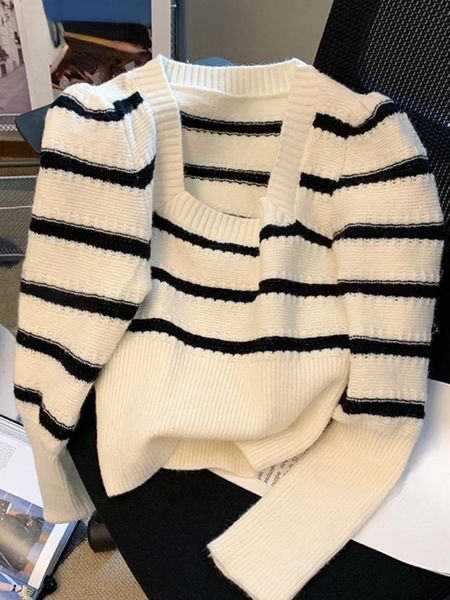 women's sweaters women square collar full sleeve office lady femme fashion autumn slim fit pullover female s2384women's, White;black
women's sweaters women square collar full sleeve office lady femme fashion autumn slim fit pullover female s2384women's, White;black