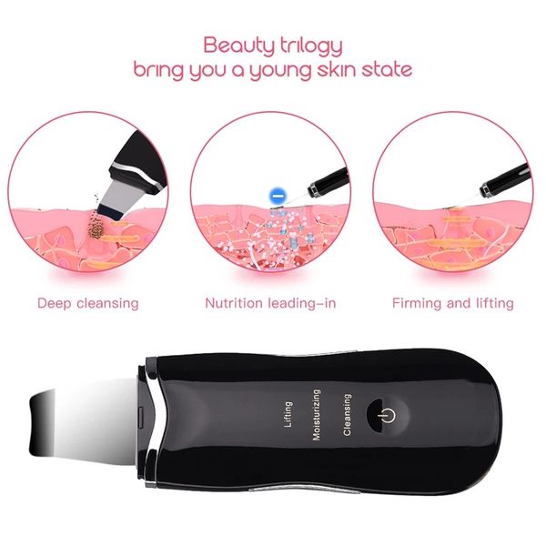 waterproof ultrasonic skin scrubber ion deep face cleaning 45 heat facial lifting peeling shovel acne blackhead removernew
waterproof ultrasonic skin scrubber ion deep face cleaning 45 heat facial lifting peeling shovel acne blackhead removernew