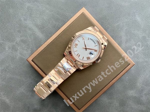 super quality men watches rose gold bp maker 40mm asia 2813 automatic movement full stainless steel sports montre de luxe white roman dial m, Slivery;brown
super quality men watches rose gold bp maker 40mm asia 2813 automatic movement full stainless steel sports montre de luxe white roman dial m, Slivery;brown