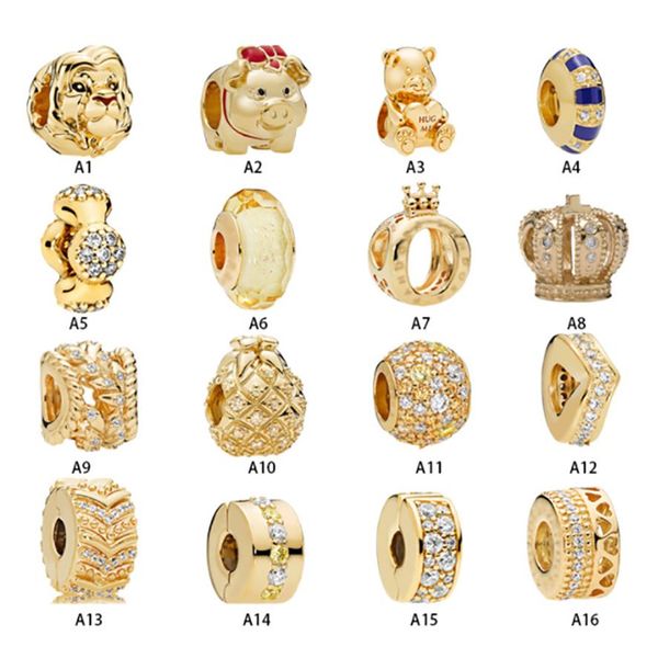 new 925 sterling silver fit pandora charms bracelets gold crown bear lion pig pineapple whishbone charms for european women weddin265u, Golden;silver
new 925 sterling silver fit pandora charms bracelets gold crown bear lion pig pineapple whishbone charms for european women weddin265u, Golden;silver