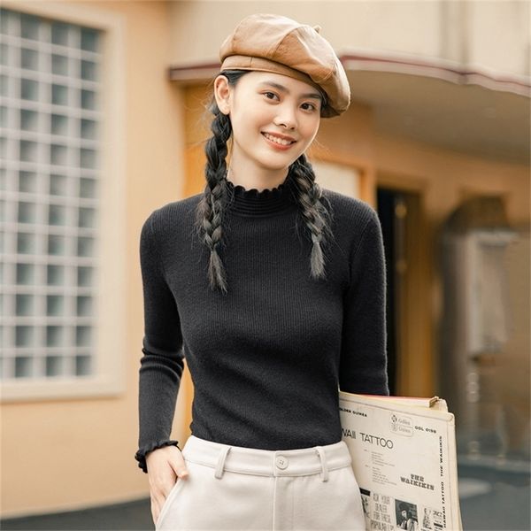 inman winter arrival women's thickened sweater with half high collar western style pullover 201223, White;black
inman winter arrival women's thickened sweater with half high collar western style pullover 201223, White;black