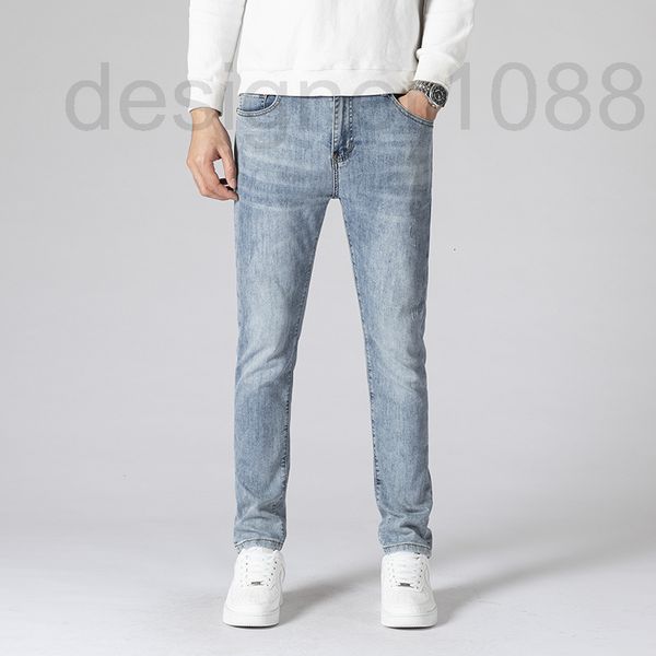 men's jeans designer men's summer thin elastic slim fitting small leg straight tube high-end fashion brand long pants wqn9, Blue
men's jeans designer men's summer thin elastic slim fitting small leg straight tube high-end fashion brand long pants wqn9, Blue