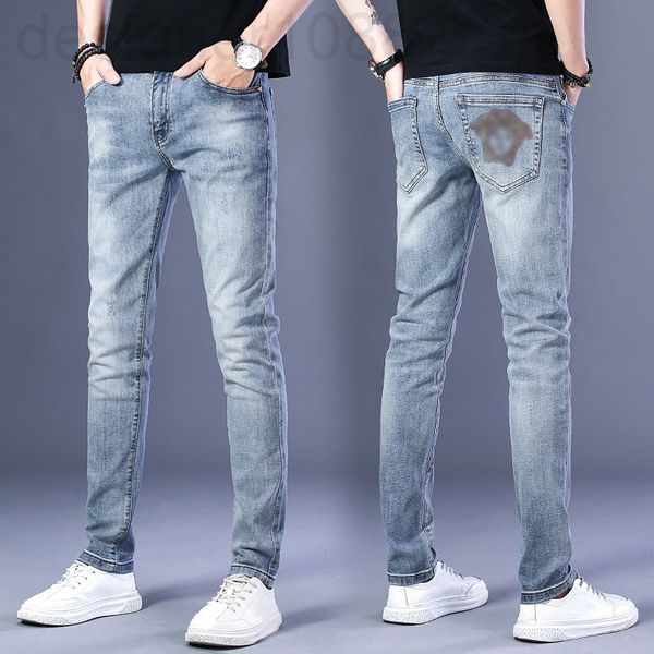 men's jeans designer brand european embroidery port trend men's denim pants elastic slim fit small foot kdgo, Blue
men's jeans designer brand european embroidery port trend men's denim pants elastic slim fit small foot kdgo, Blue