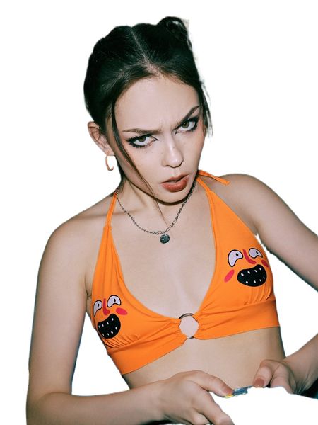 romwe x emmiliana street life cartoon graphic ring linked halter bralette v0im#, Black;red
romwe x emmiliana street life cartoon graphic ring linked halter bralette v0im#, Black;red