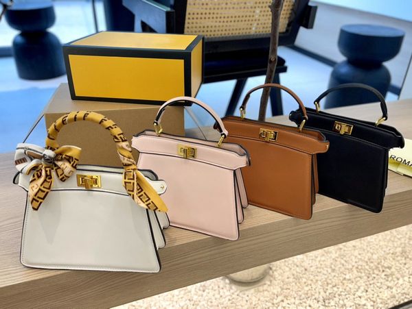 peekaboo bags designer women fashion luxury clutch bag leather 4 color 20 15cm