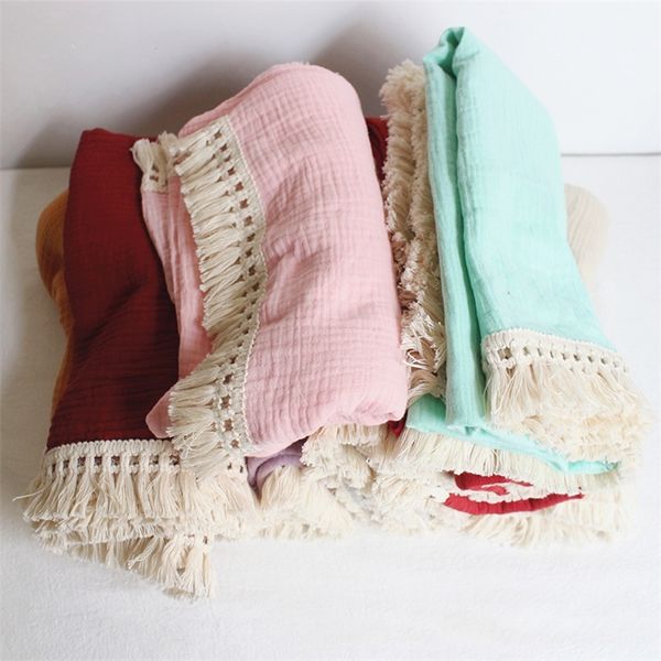 soft cotton muslin s born wrap blanket tassel infant sleeping quilt bed cover po props 220524
soft cotton muslin s born wrap blanket tassel infant sleeping quilt bed cover po props 220524