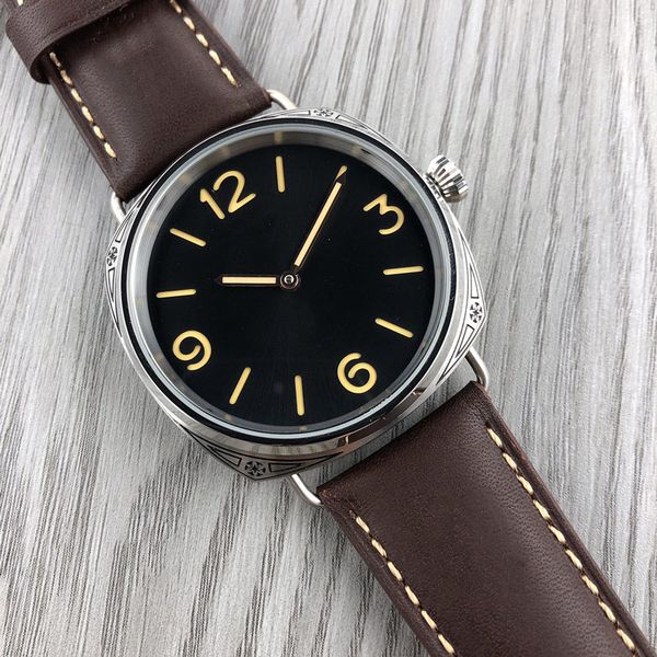 carving mens watch automatic mechanical watch 47mm fashion business leather wristwatches montre luxe gifts, Slivery;brown
carving mens watch automatic mechanical watch 47mm fashion business leather wristwatches montre luxe gifts, Slivery;brown