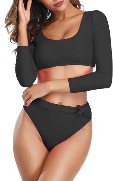 swimsuits crop high waisted bikini set rash guard bathingsuit long sleeve swimwear w1ok#, White;black
swimsuits crop high waisted bikini set rash guard bathingsuit long sleeve swimwear w1ok#, White;black