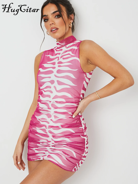 print turtleneck sleeveless pleated mini dress 2022 new bodycon evening party elegant streetwear y2k, Black;gray
print turtleneck sleeveless pleated mini dress 2022 new bodycon evening party elegant streetwear y2k, Black;gray