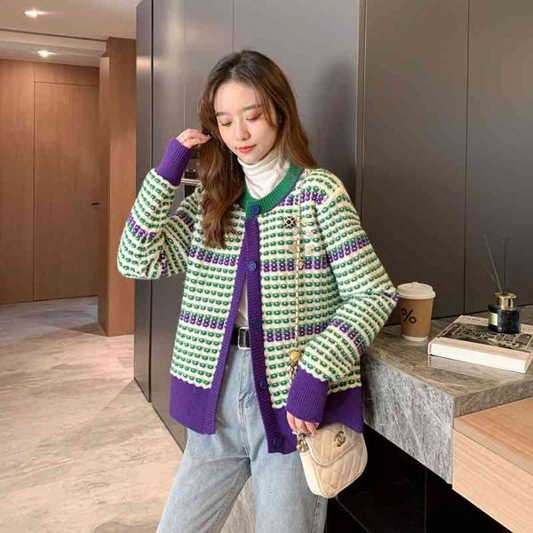women's polos spring korean loose round neck heavy industry age reducing knitted cardigan fashion short versatile sweater women's, White
women's polos spring korean loose round neck heavy industry age reducing knitted cardigan fashion short versatile sweater women's, White