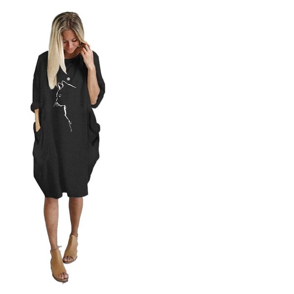 women's t shirt dress tee dress knee length dress green black gray fuchsia yellow long sleeve print print spring summer round neck casu
women's t shirt dress tee dress knee length dress green black gray fuchsia yellow long sleeve print print spring summer round neck casu