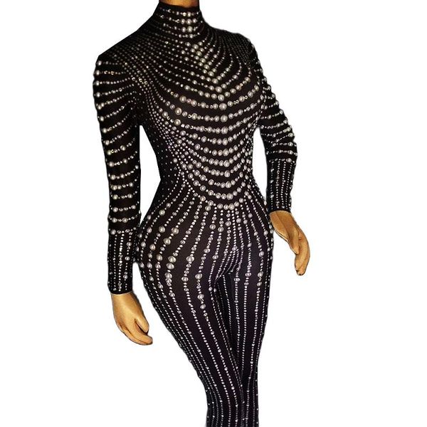 stage wear sparkly rhinestone leotard black jumpsuits shining pearls women bodysuits one piece performance costume nightclub, Black;red
stage wear sparkly rhinestone leotard black jumpsuits shining pearls women bodysuits one piece performance costume nightclub, Black;red