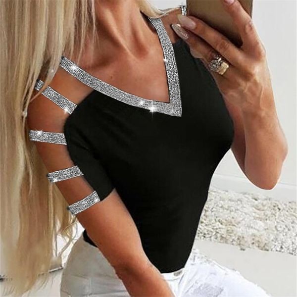 new summer women elegant short sleeve leisure female leisure ol basic shirt glitter ladder cutout sleeve casual blouse t200722, White
new summer women elegant short sleeve leisure female leisure ol basic shirt glitter ladder cutout sleeve casual blouse t200722, White