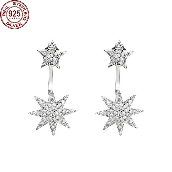 new korean style octagonal awn star micro studded charm earrings women's back hanging s925 pure tremella jewelry for two years for girl, Golden
new korean style octagonal awn star micro studded charm earrings women's back hanging s925 pure tremella jewelry for two years for girl, Golden