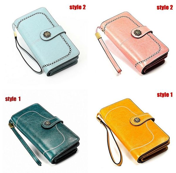 large capacity multifunctional long ladies wallet european and american vintage leather clutch bag customization genuien leather checkbook, Red;black
large capacity multifunctional long ladies wallet european and american vintage leather clutch bag customization genuien leather checkbook, Red;black