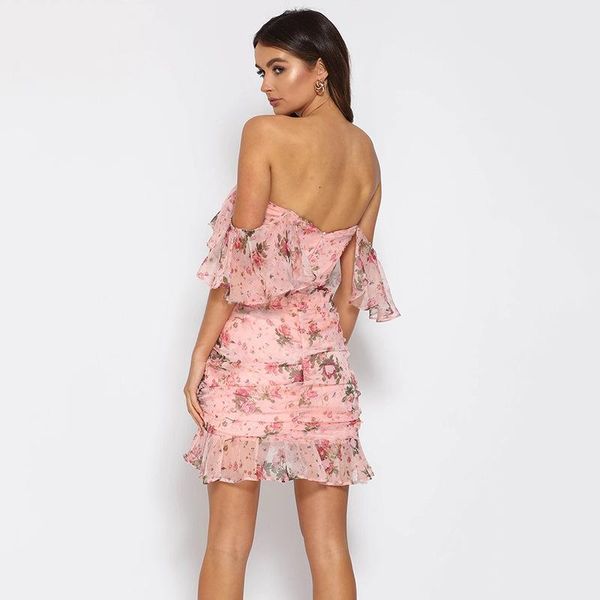 elegant floral printed summer dress off shoulder double layer strapeless ruffles mini chiffon women, Black;gray
elegant floral printed summer dress off shoulder double layer strapeless ruffles mini chiffon women, Black;gray