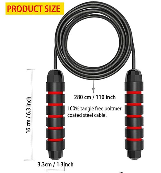 2022 elling fitness skipping rope tangle-jumping rope cable memory foam handles for workout equipments aerobic exercise fitness
2022 elling fitness skipping rope tangle-jumping rope cable memory foam handles for workout equipments aerobic exercise fitness