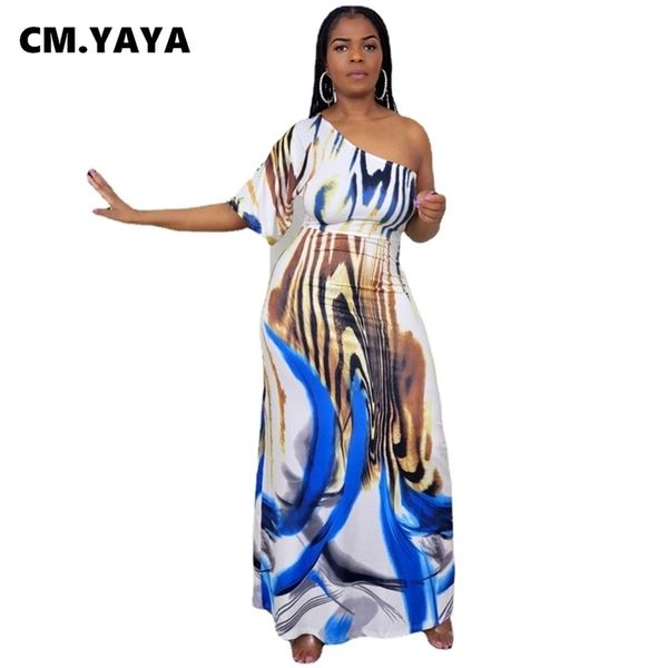 cm.yaya women long dress print one shoulder short sleeve skew collar fit and flare maxi dresses fashion casual vestidos summer 220516, Black;gray
cm.yaya women long dress print one shoulder short sleeve skew collar fit and flare maxi dresses fashion casual vestidos summer 220516, Black;gray