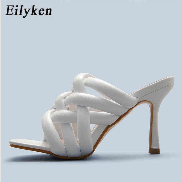 slippers 2022 new mules shoes women summer high heels square toe slides ladies white black 220329
slippers 2022 new mules shoes women summer high heels square toe slides ladies white black 220329