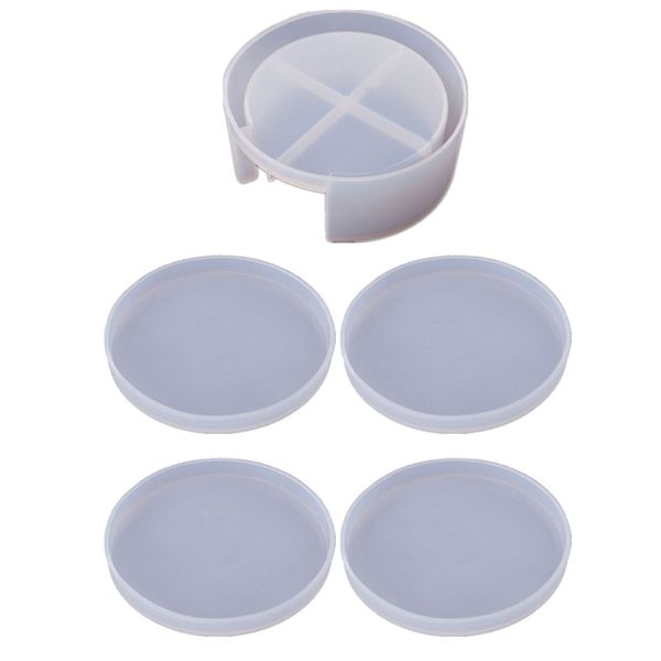 5pcs coaster molds with coaster storage box mold kit epoxy resin molds for resin cups mats home decoration resin crafts 220805, Black;white
5pcs coaster molds with coaster storage box mold kit epoxy resin molds for resin cups mats home decoration resin crafts 220805, Black;white