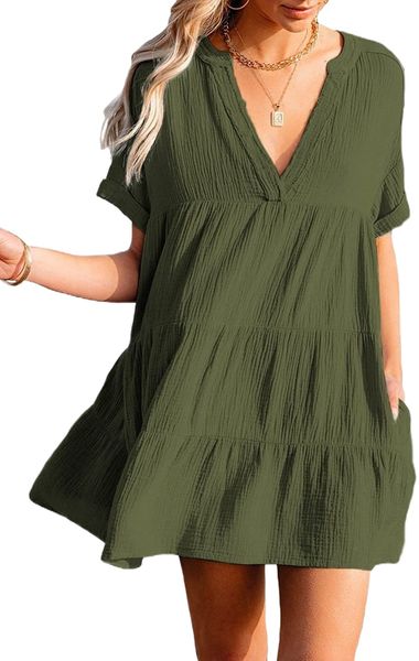 women's casual solid o neck long sleeves basic fitted mini dress q8st#, Black;gray
women's casual solid o neck long sleeves basic fitted mini dress q8st#, Black;gray