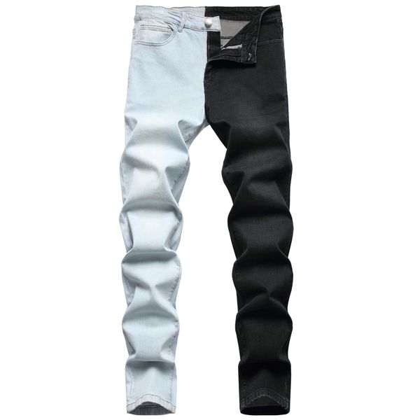patchwork jeans slim fit hip hop colorblock stretch men's denim pants cotton jean casual trousers big size 28-38 512, Blue
patchwork jeans slim fit hip hop colorblock stretch men's denim pants cotton jean casual trousers big size 28-38 512, Blue