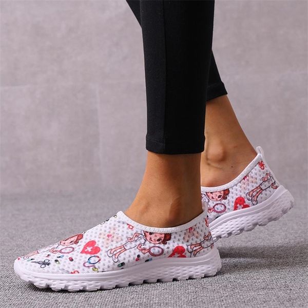 women casual shoes mesh women's sneakers sweet cartoon women shoes slip on nurse female ladies shoes platform sneakers women 220816, Black;white
women casual shoes mesh women's sneakers sweet cartoon women shoes slip on nurse female ladies shoes platform sneakers women 220816, Black;white
