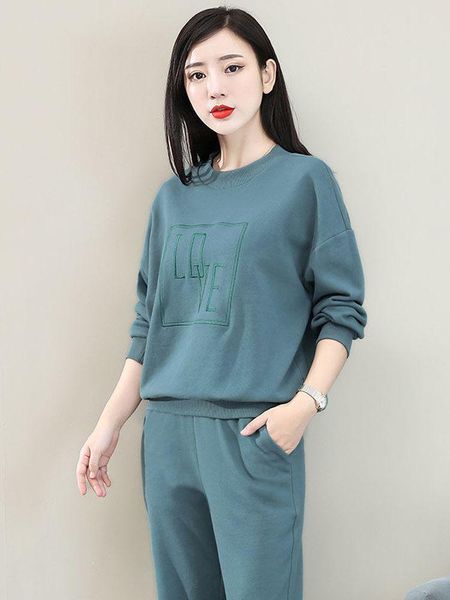 running sets 2022 autumn women's suit sports two-piece loose sweater gym trousers female sportswear jogging suits workout clothes, Black;blue
running sets 2022 autumn women's suit sports two-piece loose sweater gym trousers female sportswear jogging suits workout clothes, Black;blue