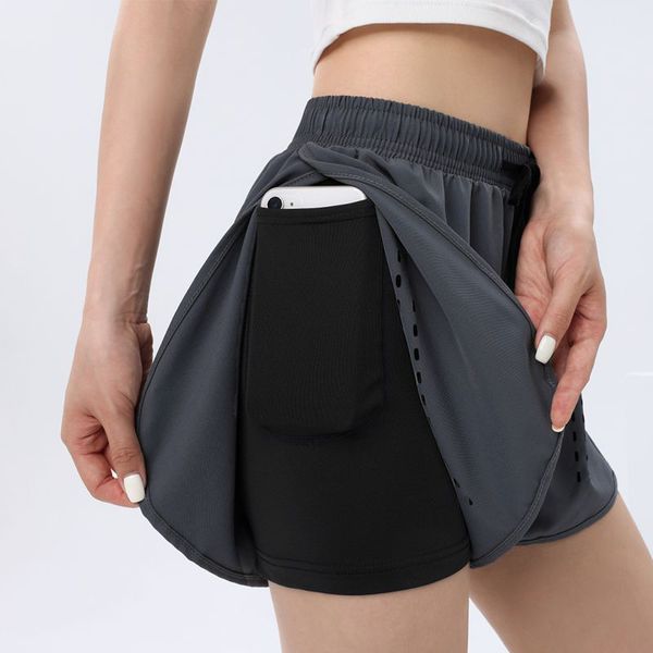 laser perforated women's shorts summer sports wear running three-point pants girls' fitness lining fake two-piece shorts, White;black
laser perforated women's shorts summer sports wear running three-point pants girls' fitness lining fake two-piece shorts, White;black