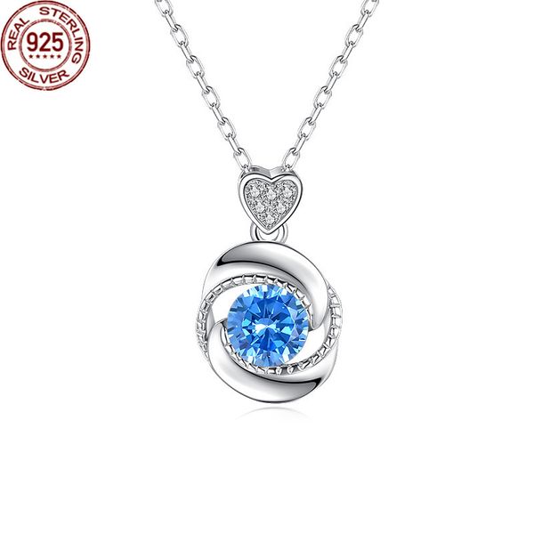 new s925 silver female korean geometric heart-shaped zircon necklace rose blue zirconium clavicle chain female's party trendy statement
new s925 silver female korean geometric heart-shaped zircon necklace rose blue zirconium clavicle chain female's party trendy statement