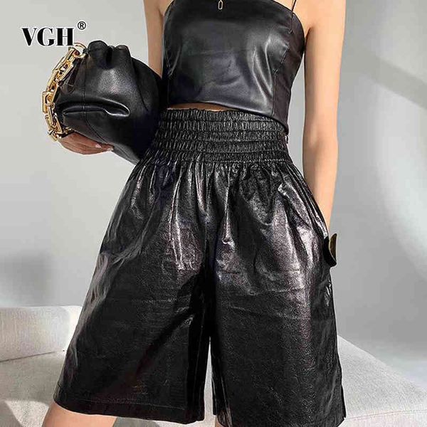 casual black leather wide leg shorts for women high waist side split loose female fashion clothing summer 210507, White;black
casual black leather wide leg shorts for women high waist side split loose female fashion clothing summer 210507, White;black