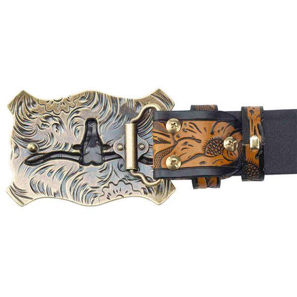 wtern men leather relief belt personality fshion koe head gp cowboy, Black;brown
wtern men leather relief belt personality fshion koe head gp cowboy, Black;brown