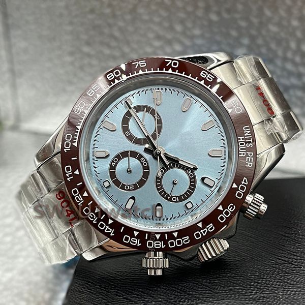 mens automatic mechanical watches with box,u1 factory 41mm full stainless steel three eyes sapphire waterproof luxury wristwatches luxusuhr, Slivery;brown
mens automatic mechanical watches with box,u1 factory 41mm full stainless steel three eyes sapphire waterproof luxury wristwatches luxusuhr, Slivery;brown
