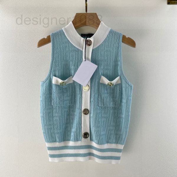 women's tanks & camis designer 2022 spring and autumn slim cut color contrast pocket vest single row gold button yuan collar sleeveless, White
women's tanks & camis designer 2022 spring and autumn slim cut color contrast pocket vest single row gold button yuan collar sleeveless, White