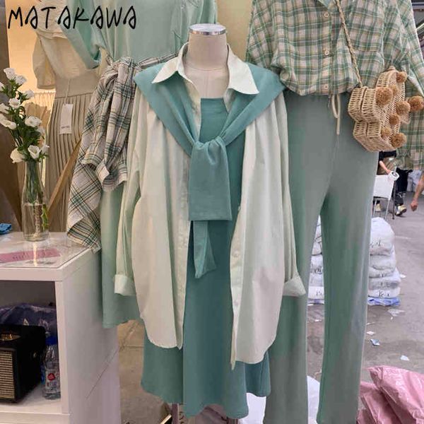 threepiece set women korean cotton waistcoat midlength skirt longsleeved blouses singlebreasted shirt with shawl 210506, White
threepiece set women korean cotton waistcoat midlength skirt longsleeved blouses singlebreasted shirt with shawl 210506, White