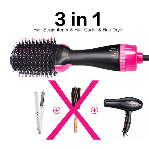 one step hair dryer and volumizer 3 in 1 comb hair dryer brush hair straightener & curling iron blower brushes styling t
one step hair dryer and volumizer 3 in 1 comb hair dryer brush hair straightener & curling iron blower brushes styling t