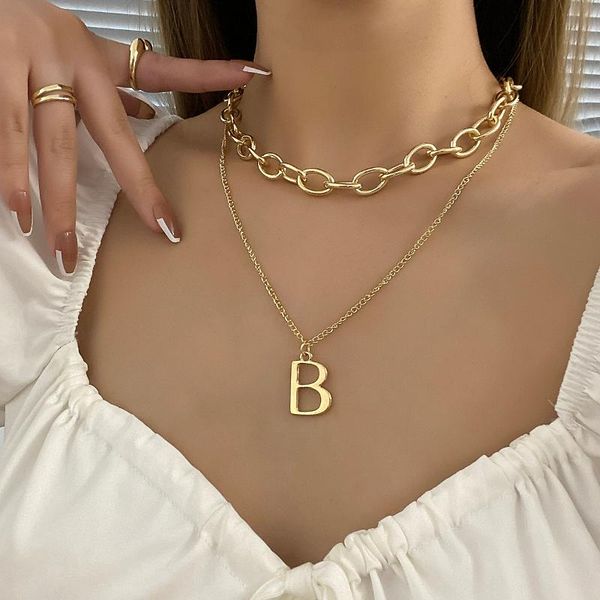 pendant necklaces flashbuy gold color metal letter b pendants necklace for women 2022 simple creative link chain fashion jewelry, Silver
pendant necklaces flashbuy gold color metal letter b pendants necklace for women 2022 simple creative link chain fashion jewelry, Silver