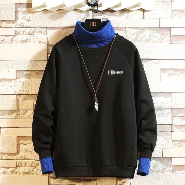men's hoodies sweatshirts autumn and winter plus velvet thick sweater loose casual jacket half high neck pullover trendmen's tyn3, Black
men's hoodies sweatshirts autumn and winter plus velvet thick sweater loose casual jacket half high neck pullover trendmen's tyn3, Black