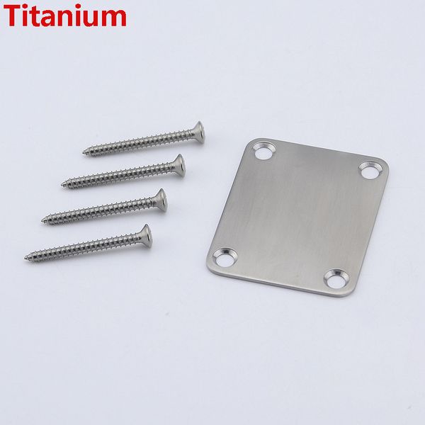 1 set electric guitar electric bass titanium neck plate / neck joint plate with titanium screws
1 set electric guitar electric bass titanium neck plate / neck joint plate with titanium screws